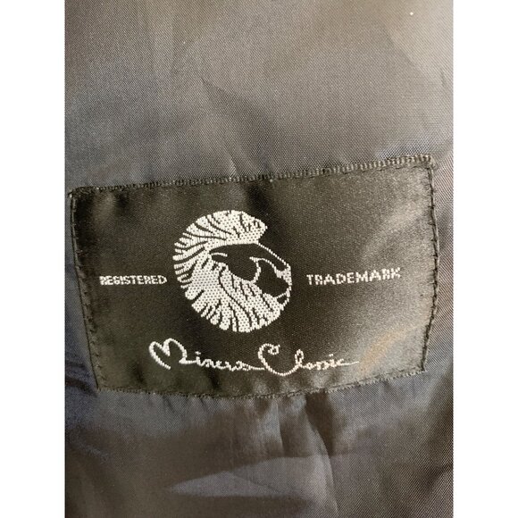 Mens Western Style Black Blazer Jacket Faux Ostrich Accent Mexico 46R RX10641 - Picture 6 of 11